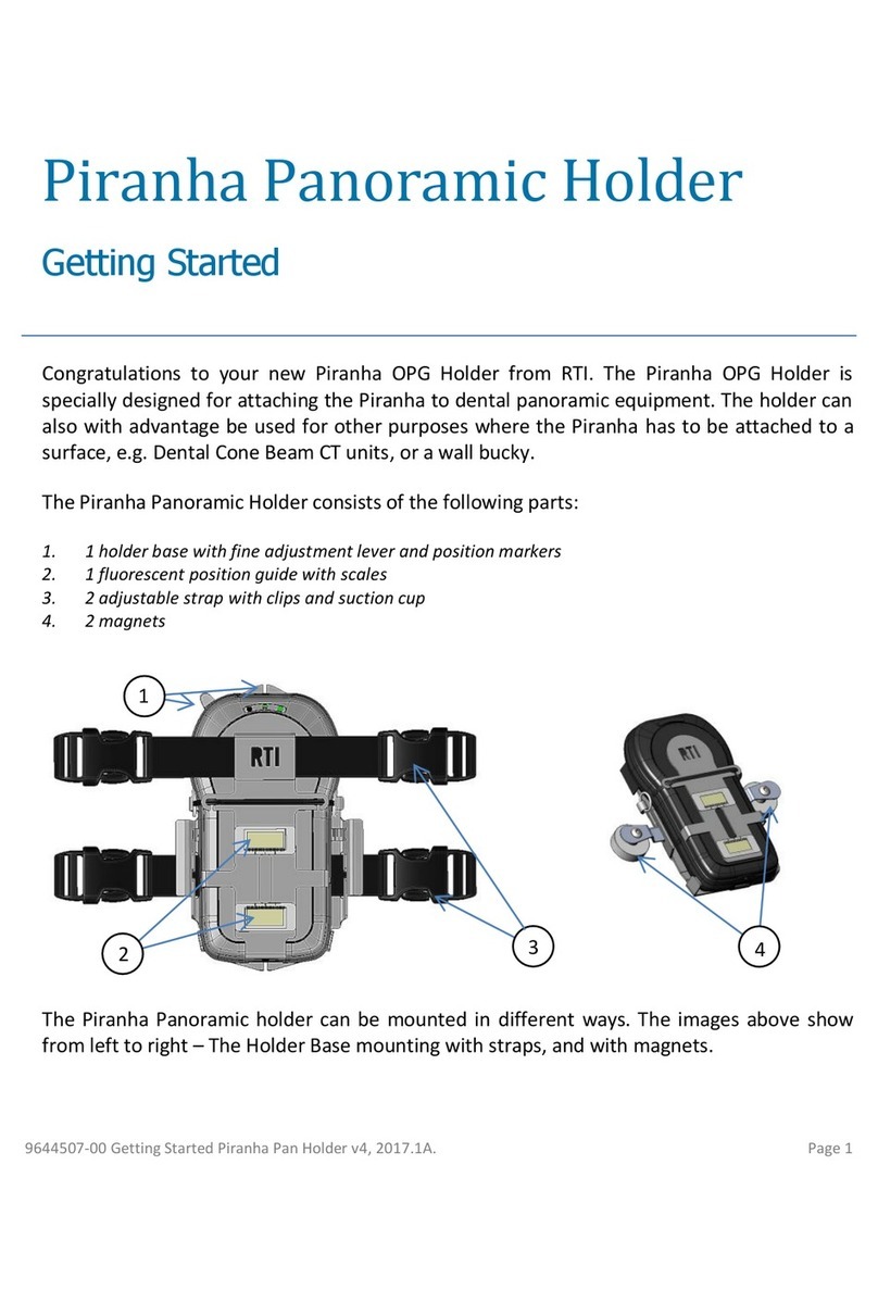 RTI Piranha Panoramic OPG Holder Getting started