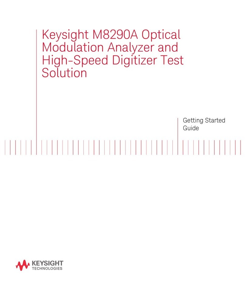 Keysight M8290A User manual