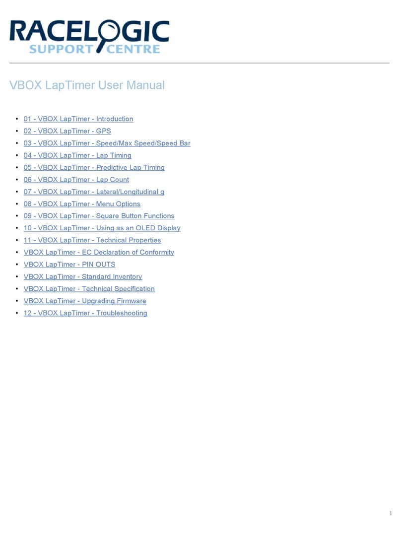 Racelogic VBOX LapTimer user manual Racelogic VBOX LapTimer user manual