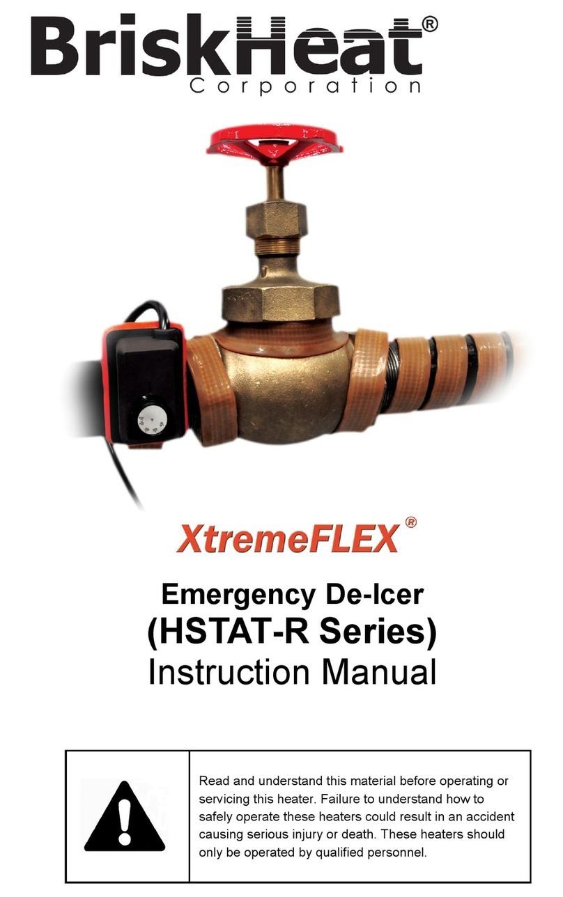 BriskHeat XtremeFLEX HSTAT-R Series User manual