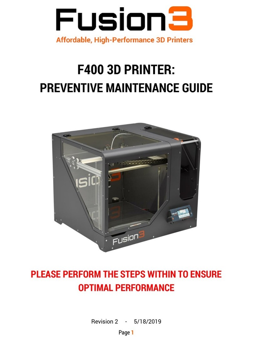Fusion3 F400 Operating manual Fusion3 F400 Operating manual