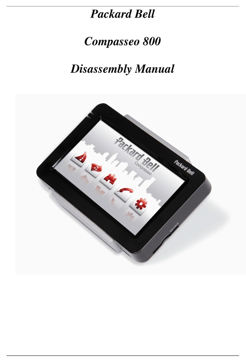 Packard Bell Compasseo 800 Disassembly manual
