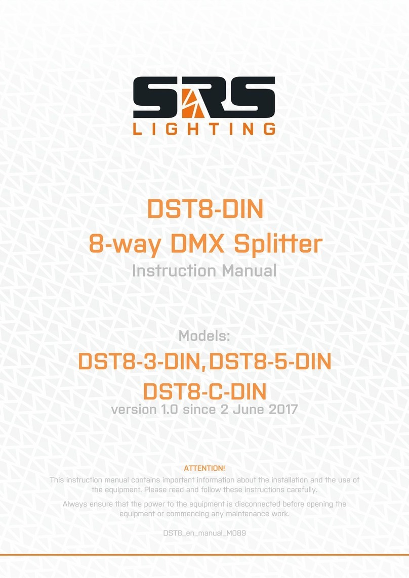 SRS Lighting DST8-DIN Series User manual