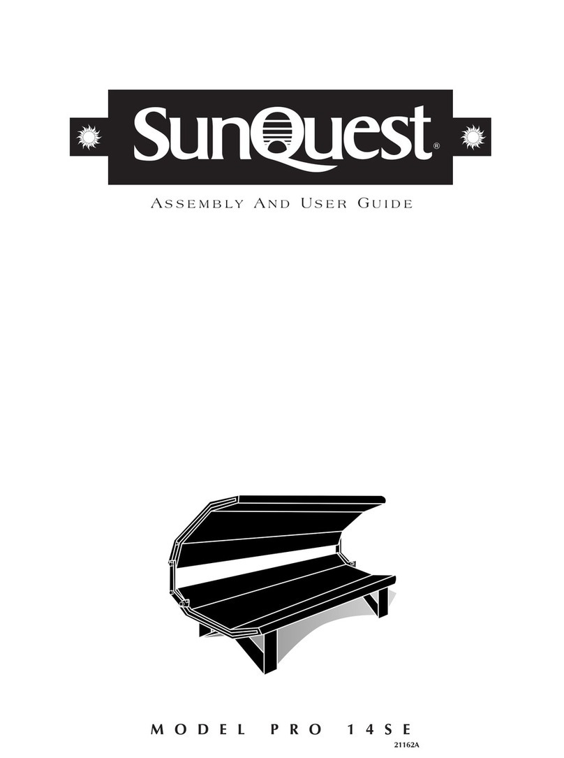 Sunquest Pro 14SE Assembly and user's guide
