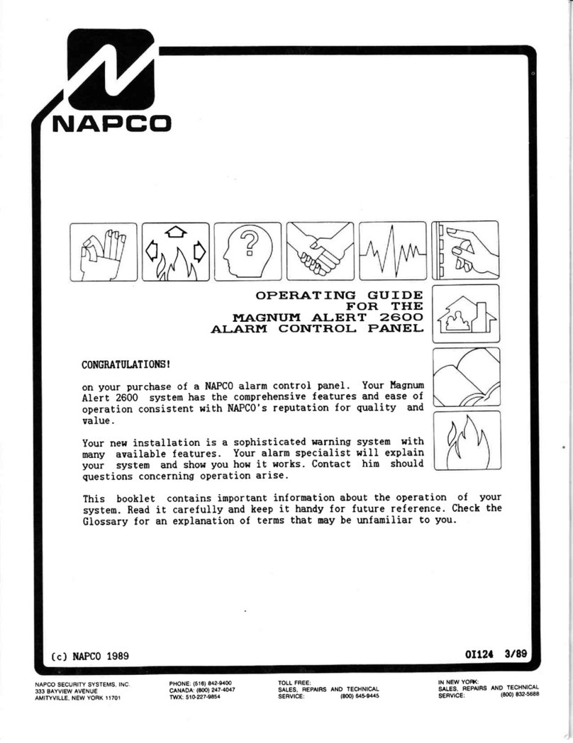 NAPCO Magnum Alert 2600 operating guide