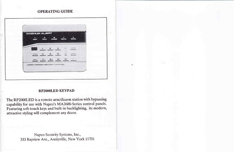 NAPCO RP2000LED User manual NAPCO RP2000LED User manual