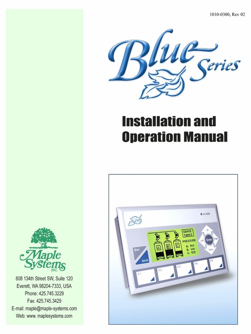 Maple Systems Blue Series User manual
