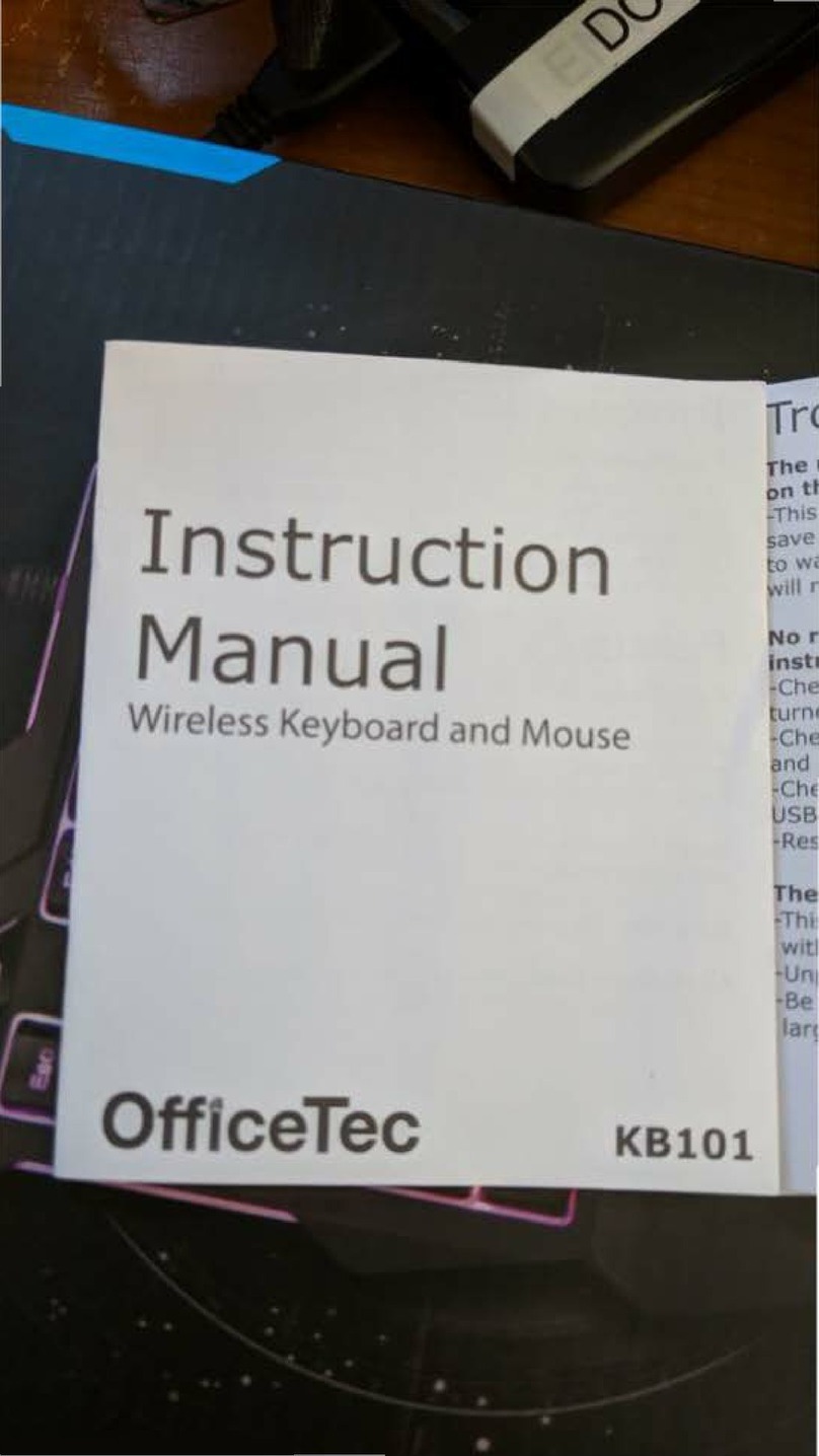 OfficeTec KB101 instruction manual