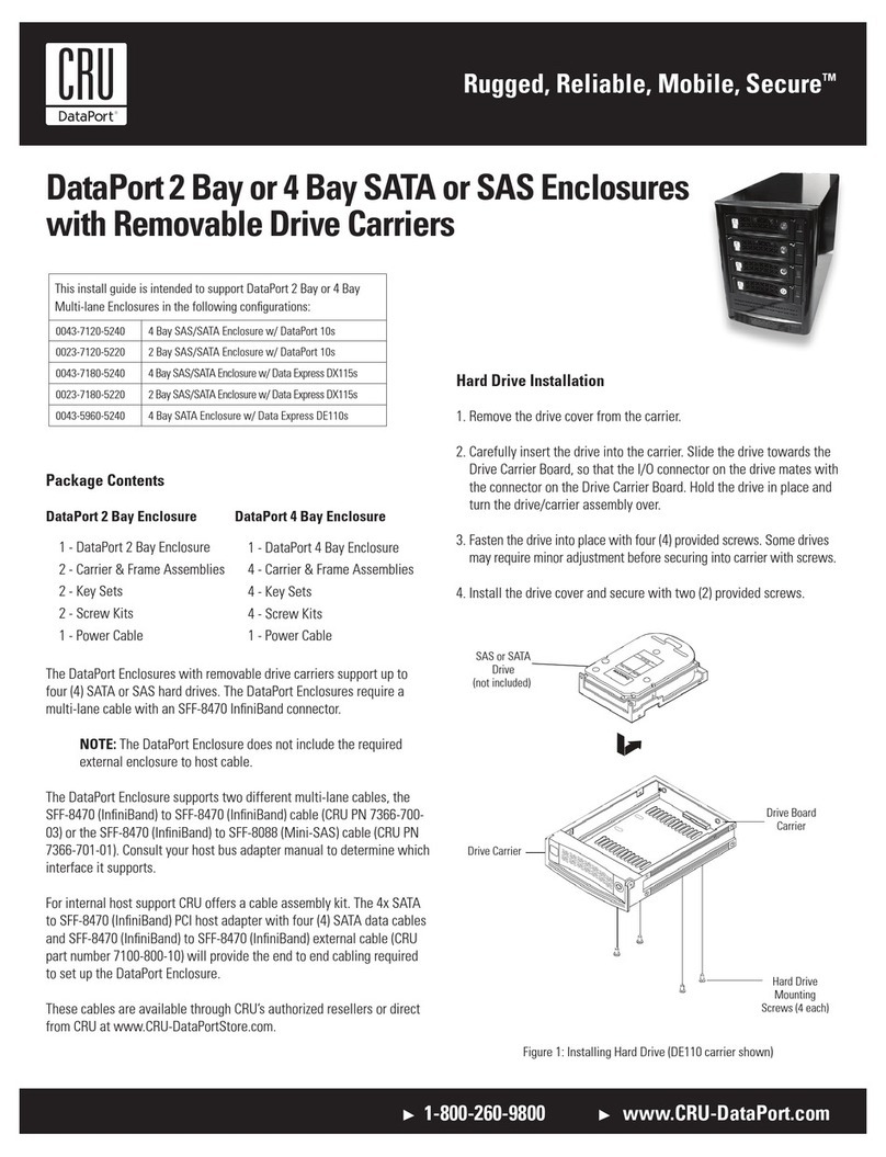 CRU DataPort 2 Bay install guide