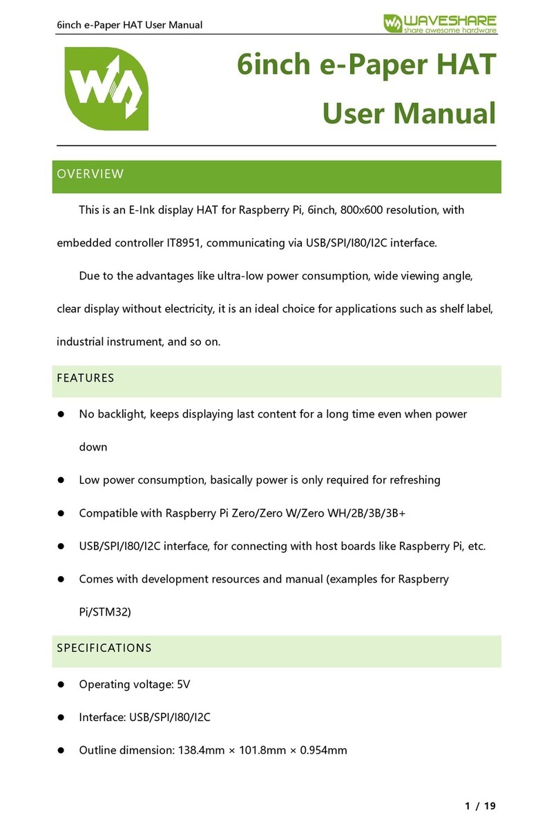 Waveshare 6inch e-Paper HAT User manual