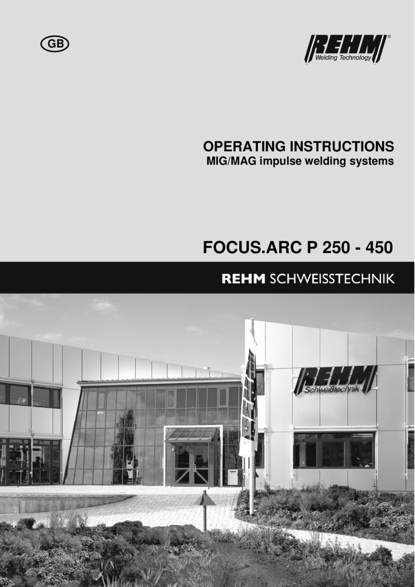REHM FOCUS.ARC P 300 User manual