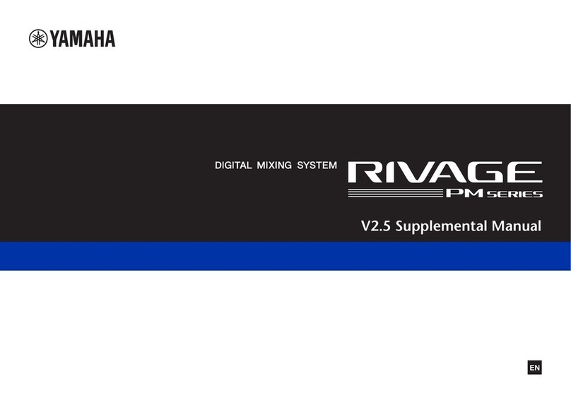 Yamaha RIVAGE PM Series Owner's manual Yamaha RIVAGE PM Series Owner's manual