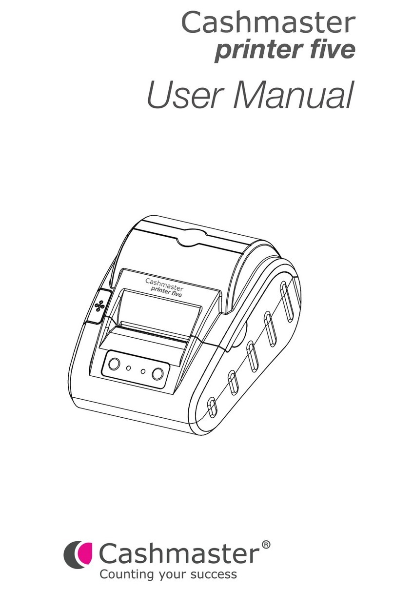 Cashmaster Printer 5 User manual