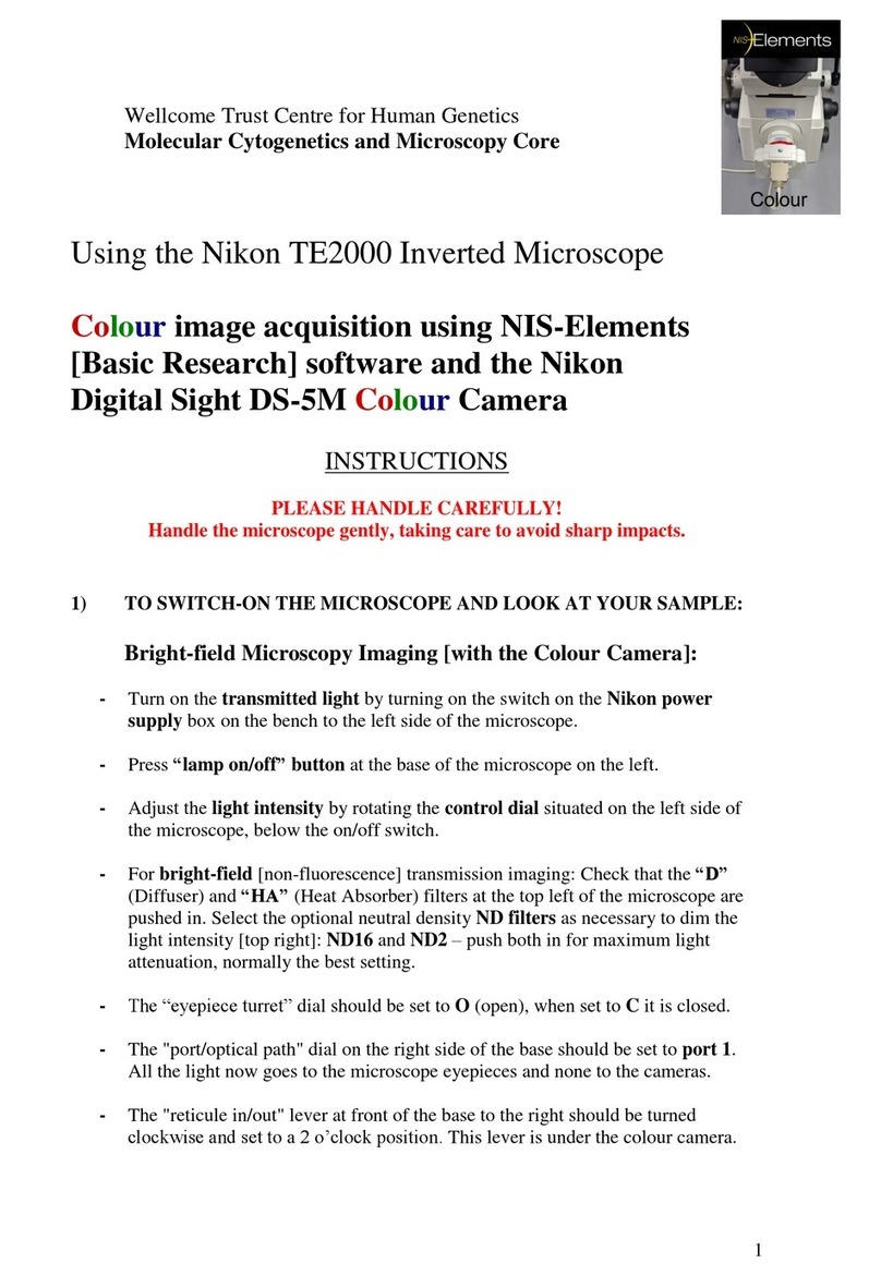 Nikon Elcipse TE2000 User manual