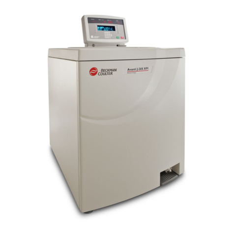 Beckman Coulter Avanti J-26S XPI User manual Beckman Coulter Avanti J-26S XPI User manual