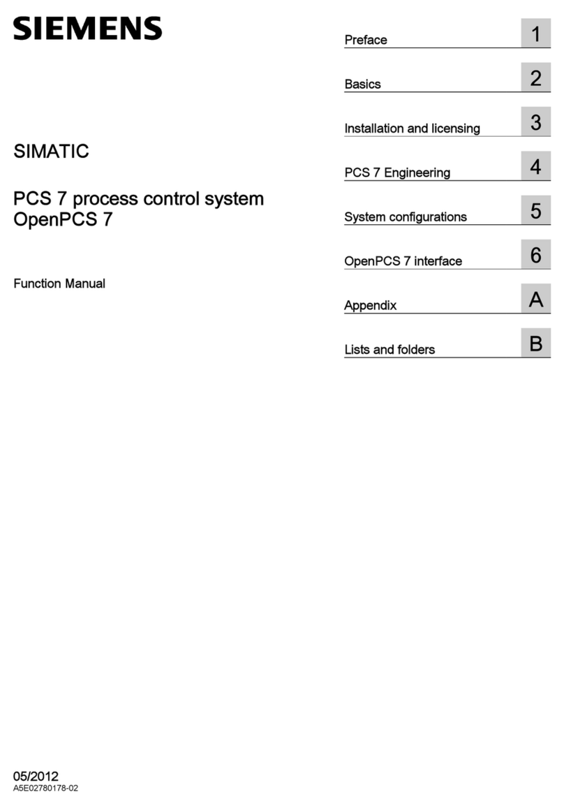 Siemens SIMATIC PCS 7 Parts list manual