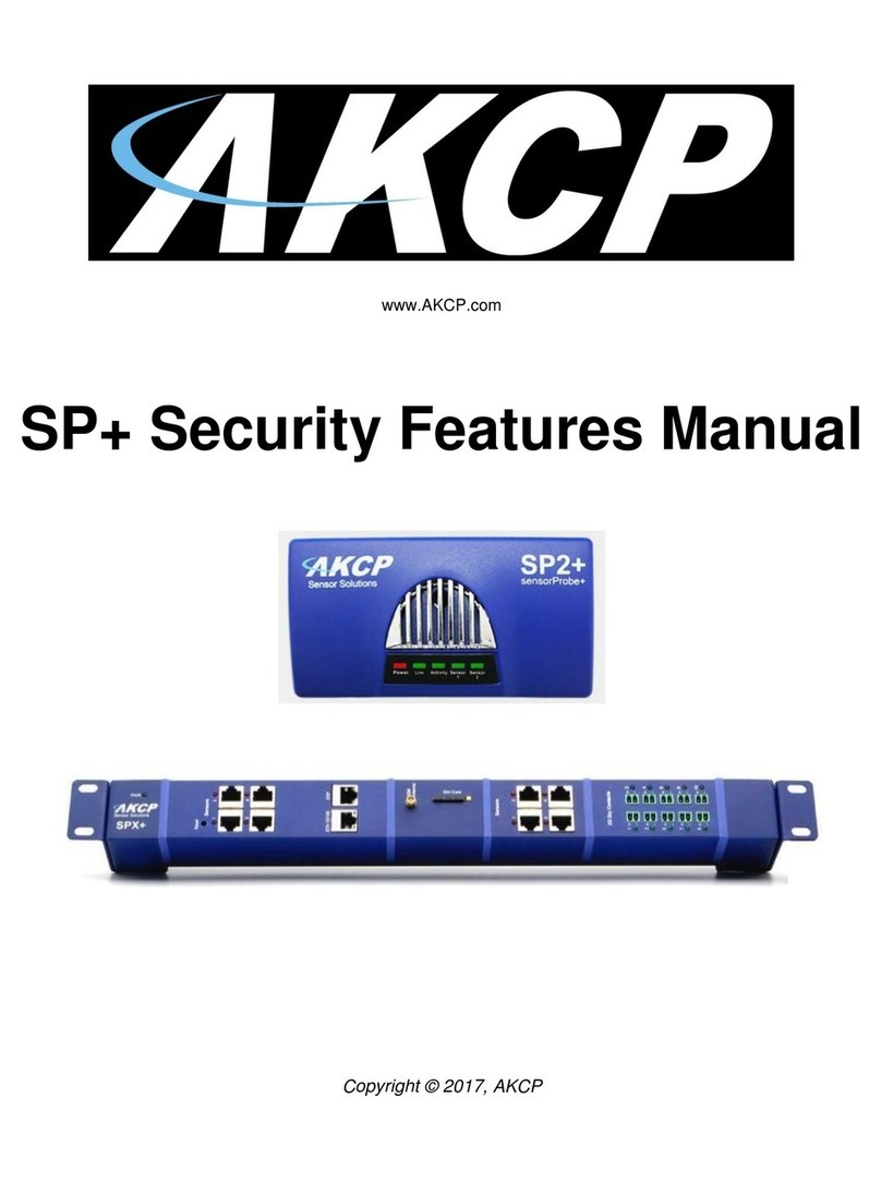 AKCP SP+ Series Security Features Manual