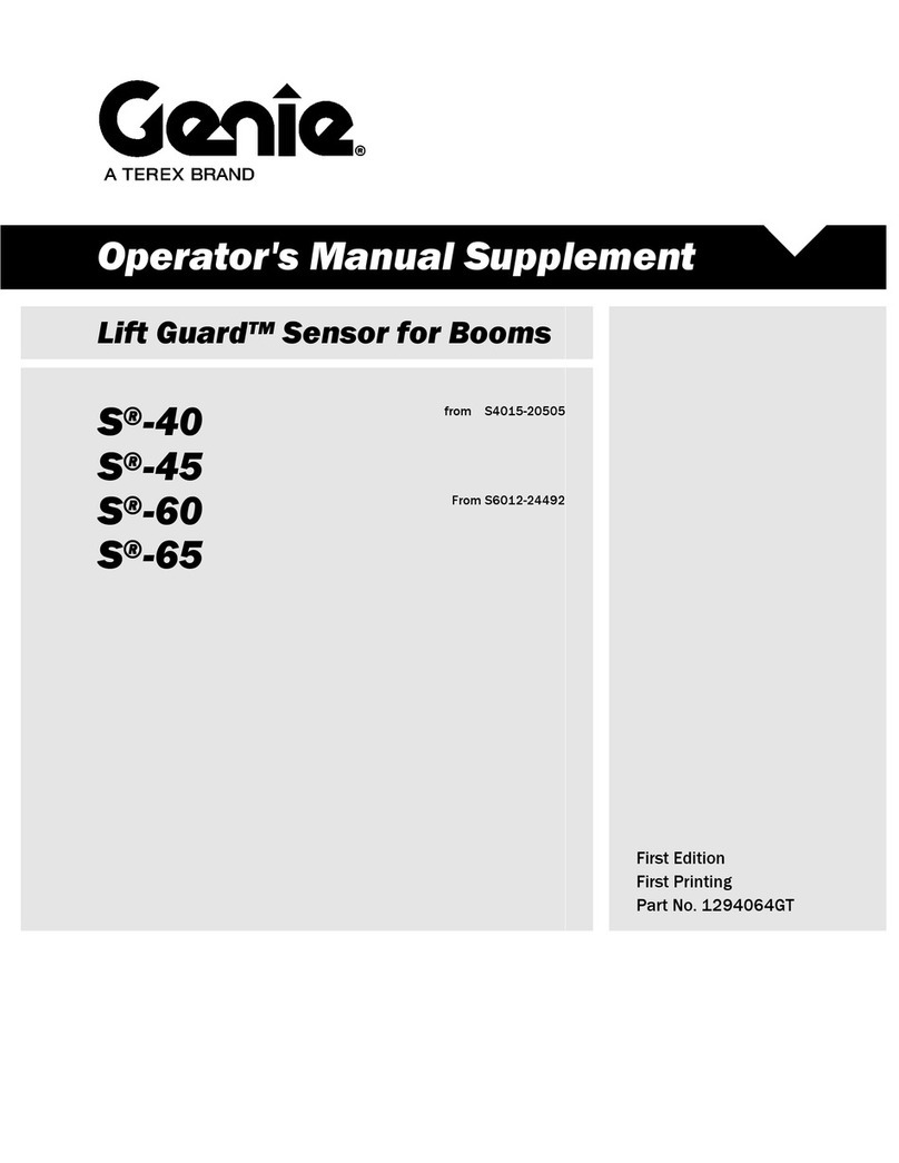 Terex Genie Lift Guard S-40 Operator's manual supplement
