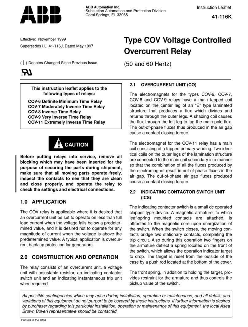 ABB COV Series Manual