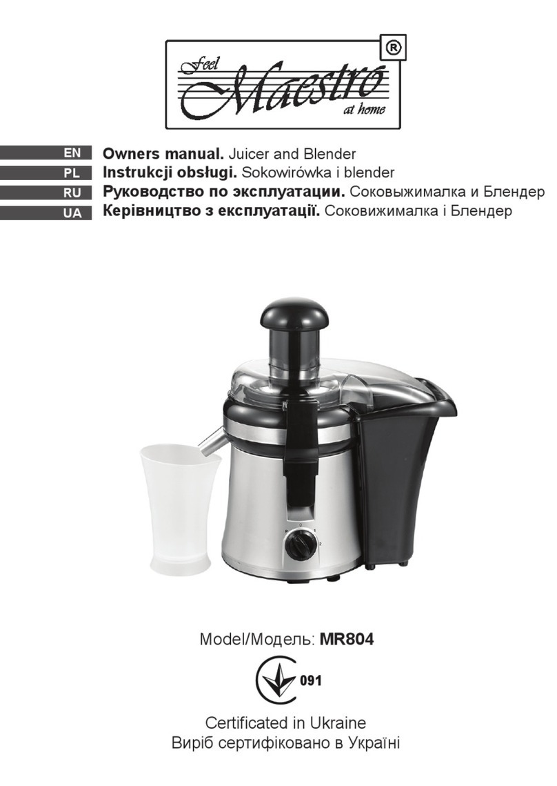 Maestro MR804 User manual
