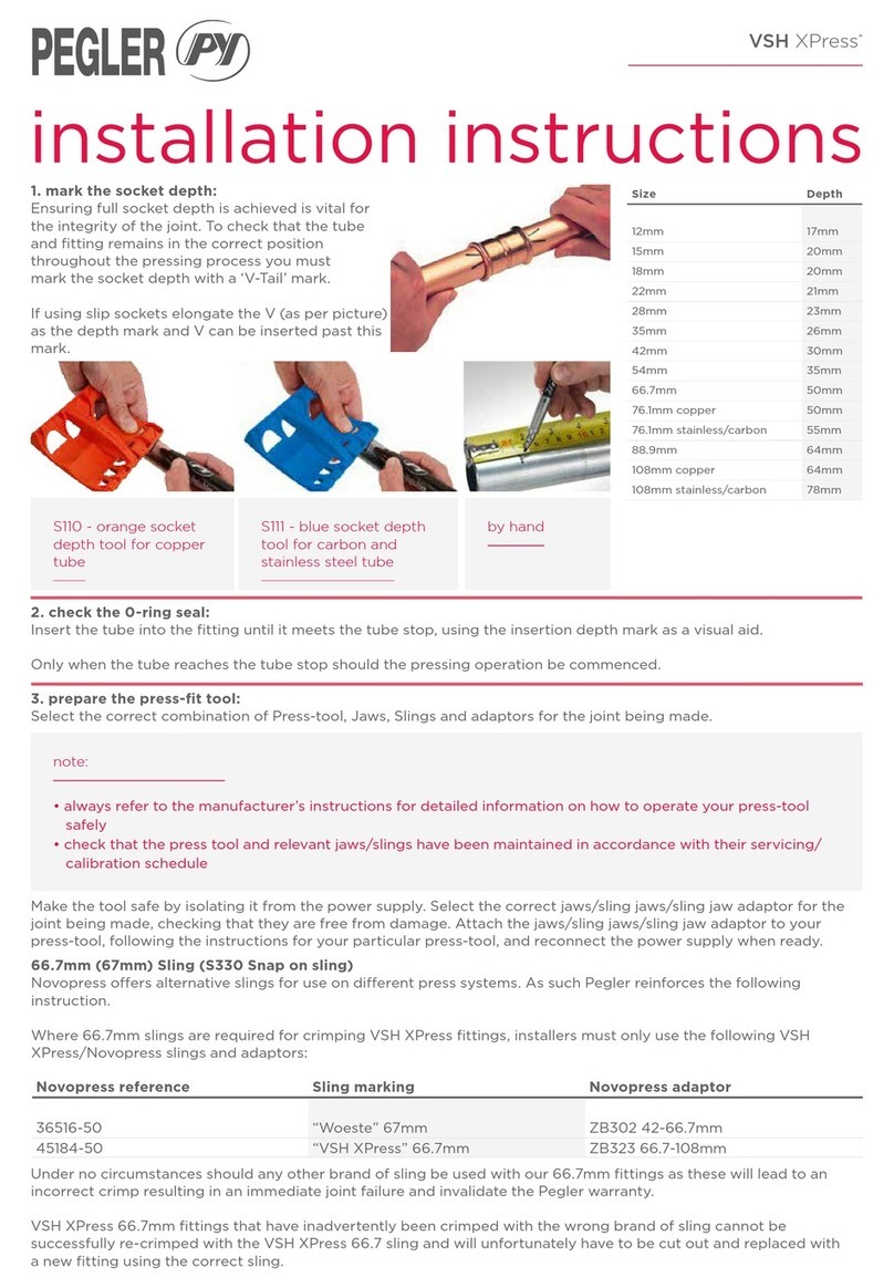 Pegler Yorkshire VSH XPress installation instructions