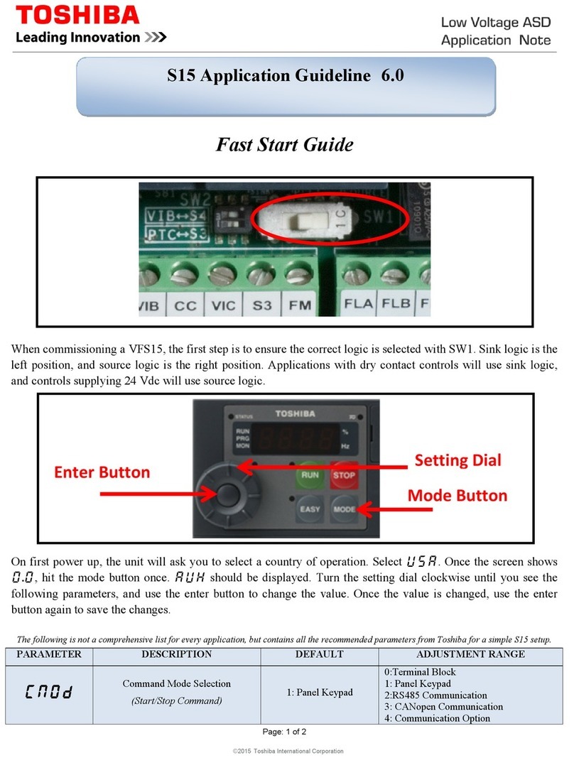 Toshiba S15 Instruction Manual
