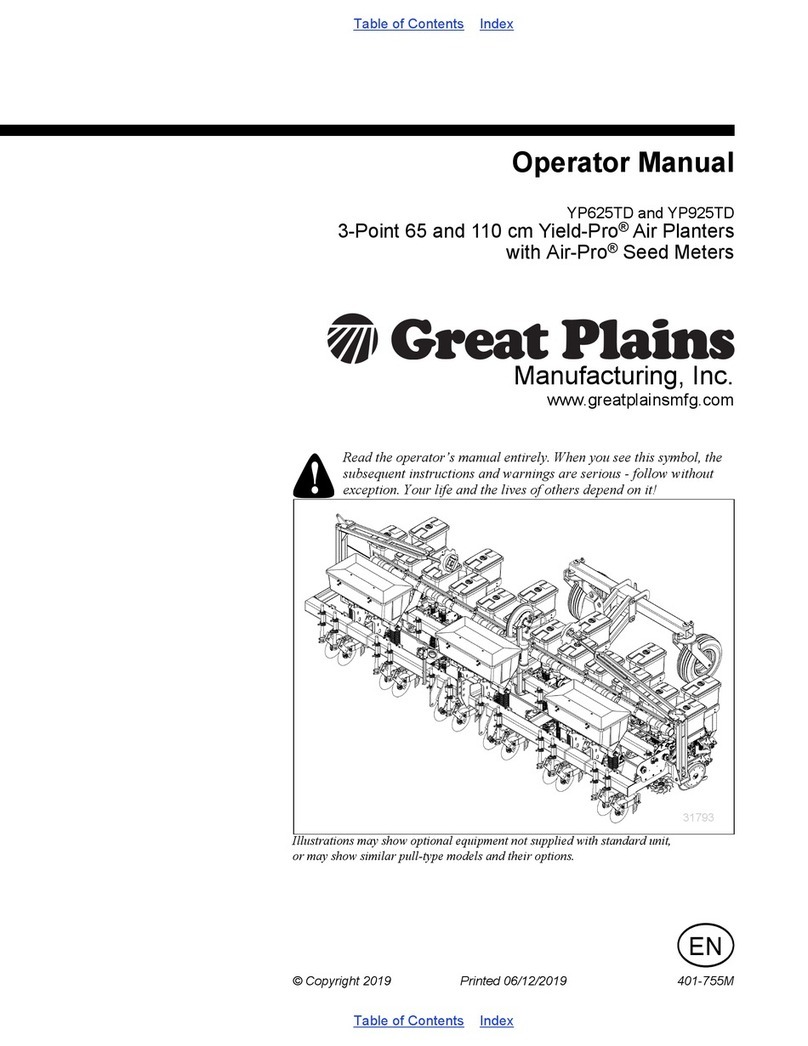 GREAT PLAINS YP925TD Operator's manual