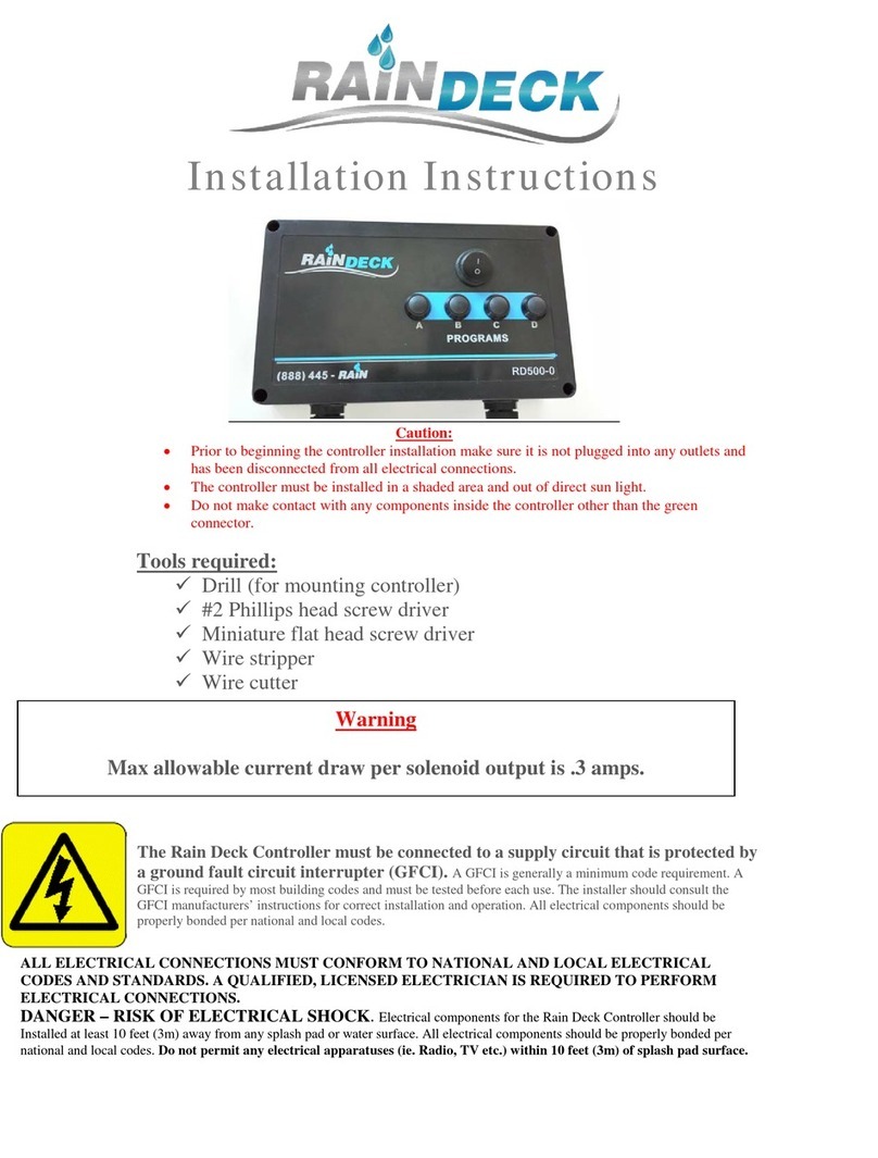 Rain Deck RD500-0 User manual