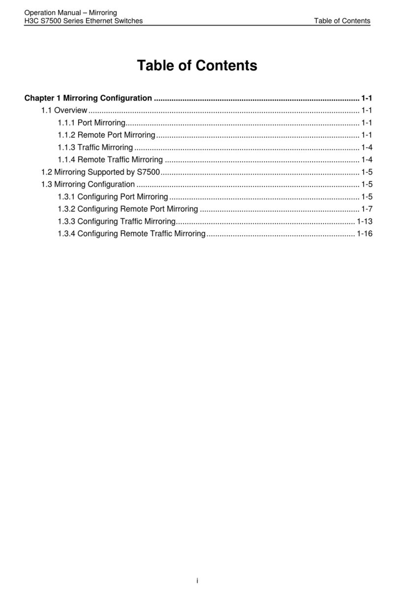 H3C S7500 Series User manual H3C S7500 Series User manual