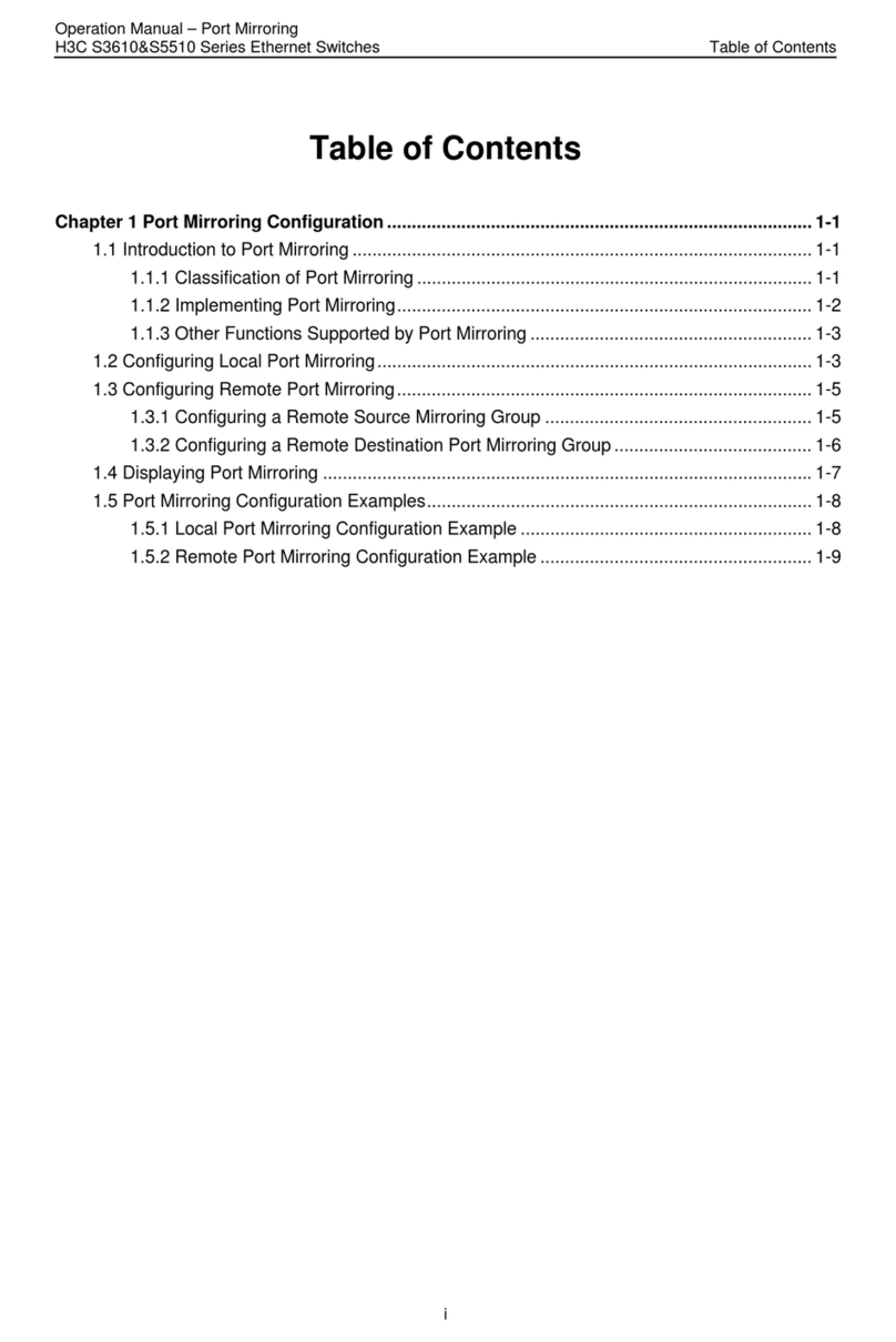 H3C S3610 Series User manual
