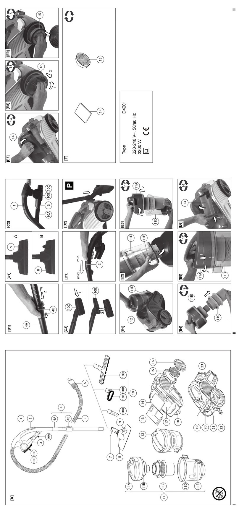 Campomatic Turbo Cyclone RB2200 operating instructions