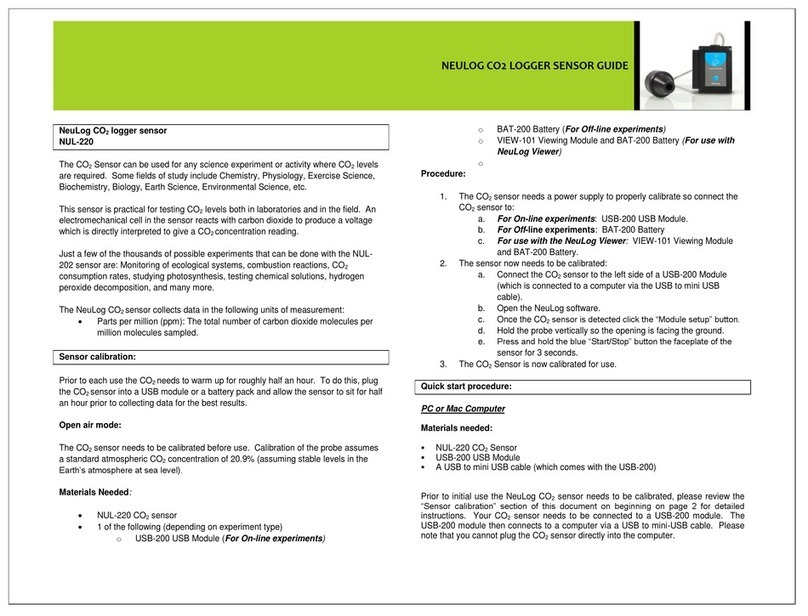 NeuLog NUL-220 User manual NeuLog NUL-220 User manual