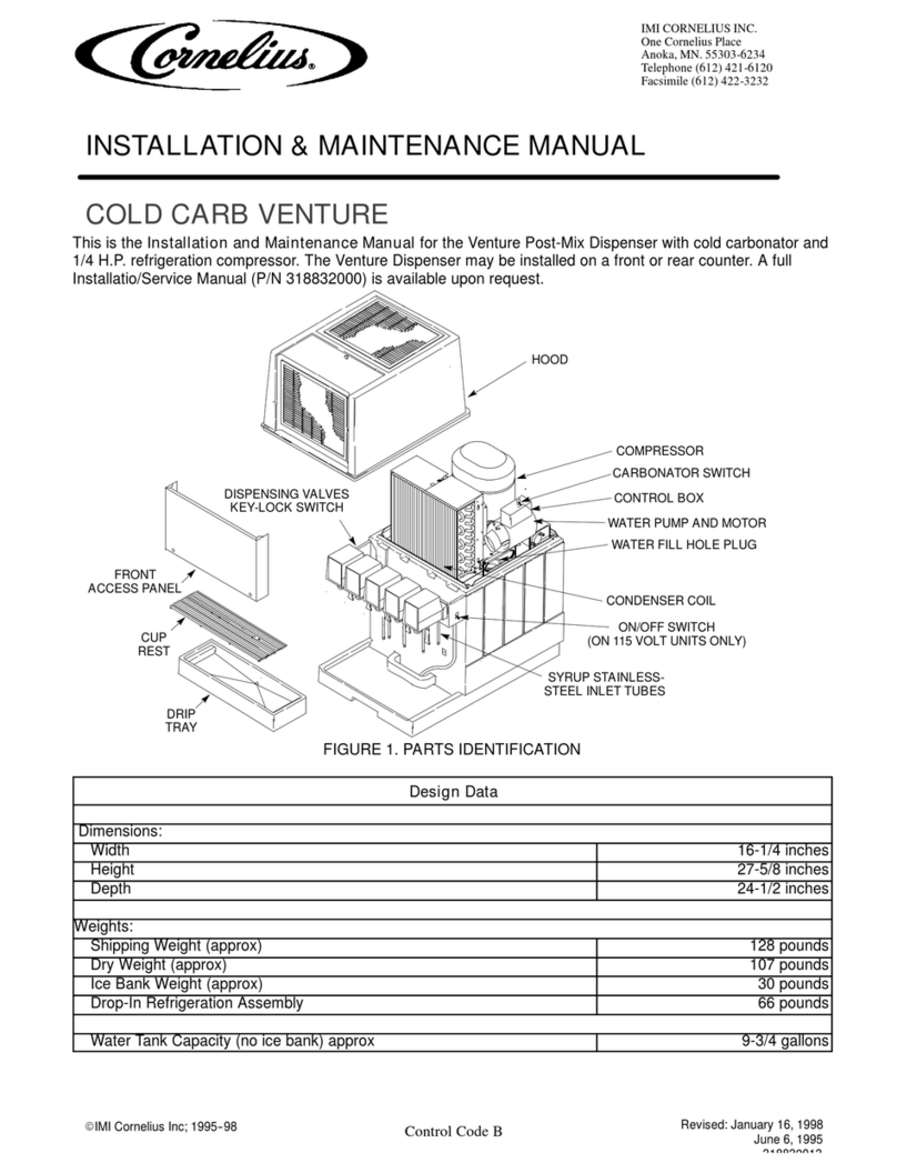 Cornelius COLD CARB VENTURE Instruction Manual Cornelius COLD CARB VENTURE Instruction Manual