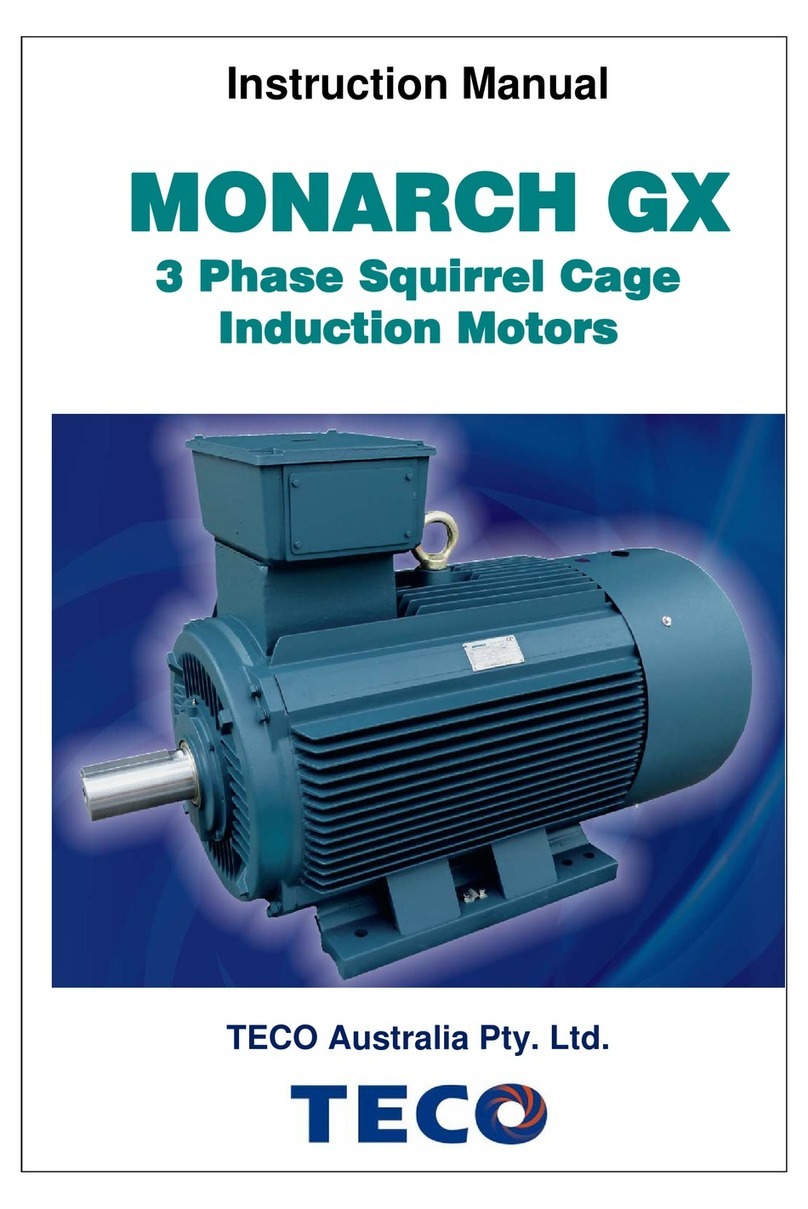 TECO MONARCH GX instruction manual