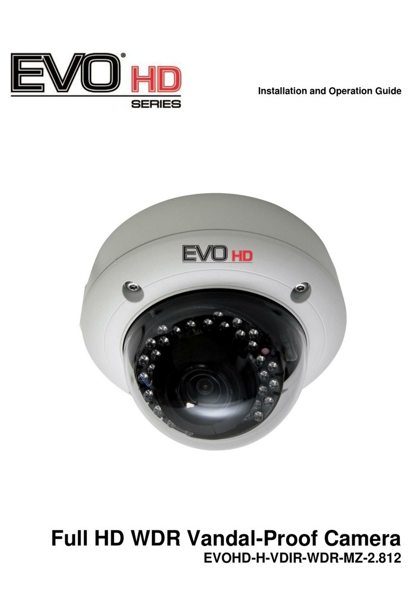 Hills EVOHD-H-VDIR-WDR-MZ-2.812 Installation and operation guide