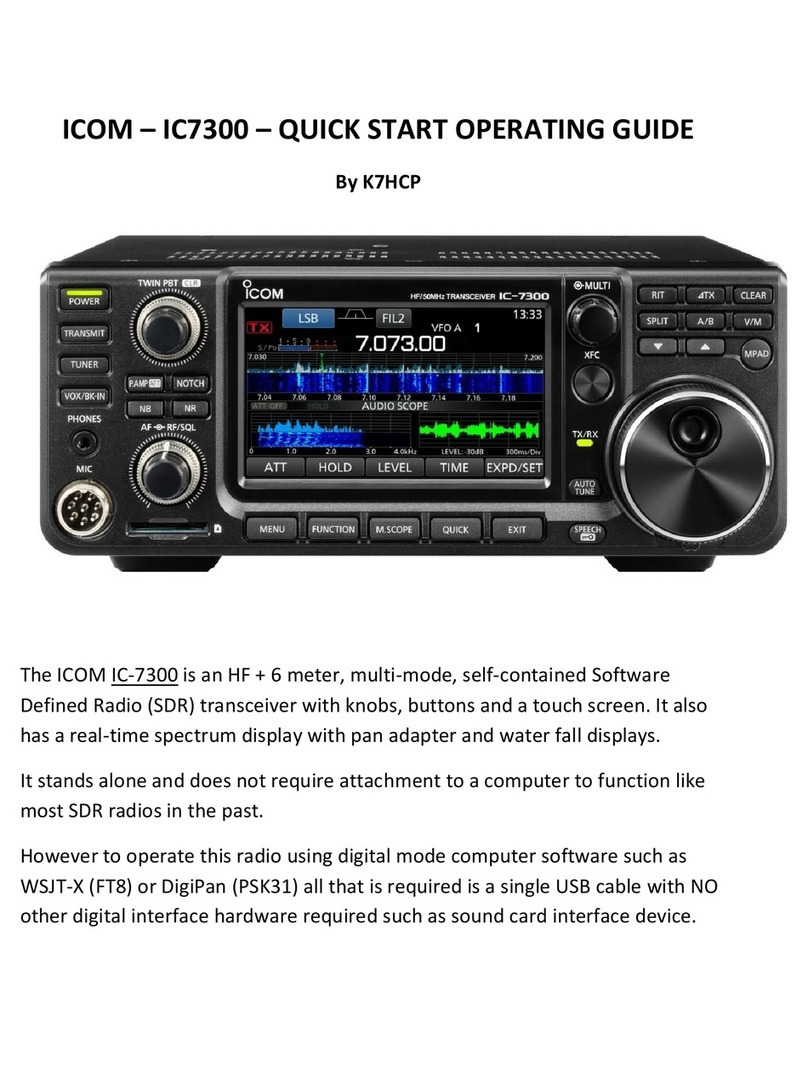 Icom IC-7300 User manual