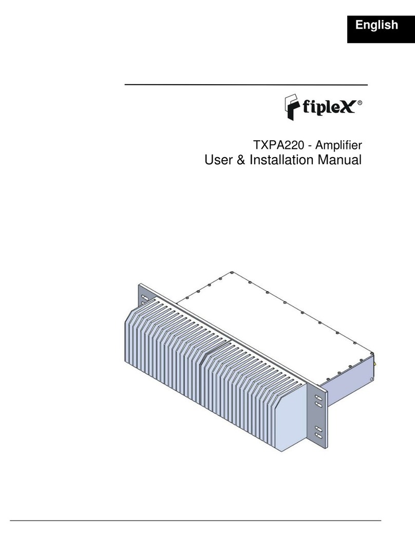 Fiplex TXPA220 User & installation manual