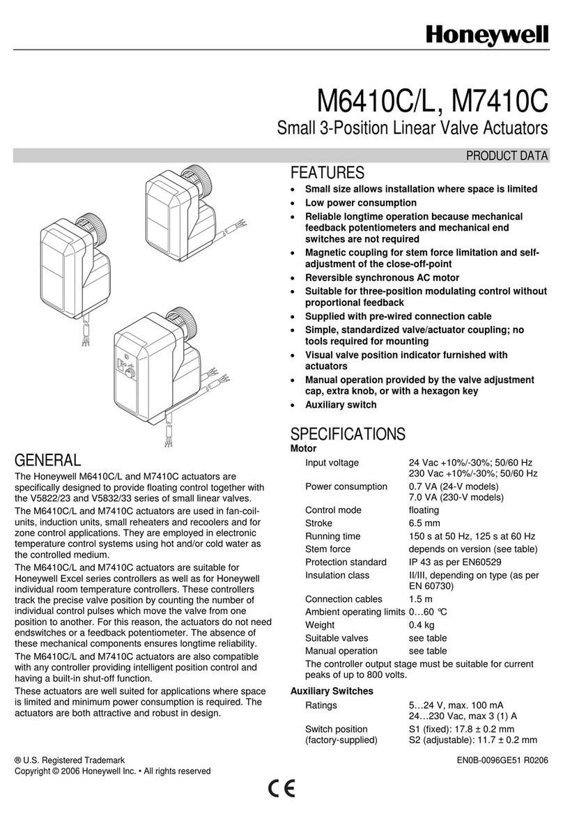 Honeywell M6410C/L Operation manual