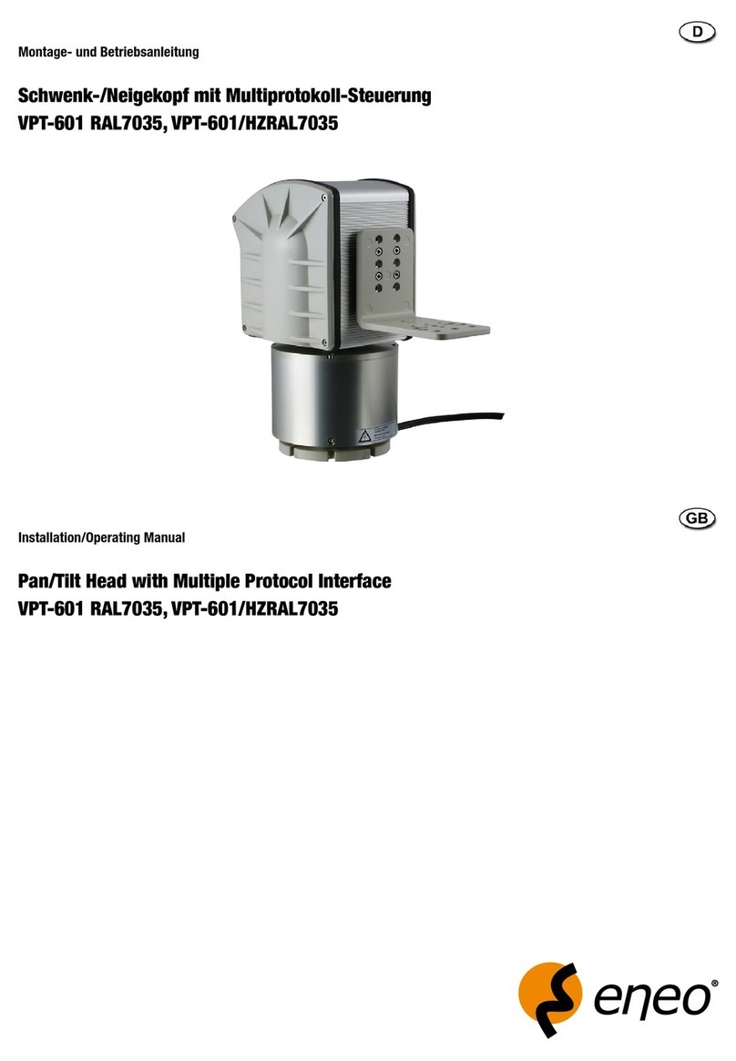 Eneo VPT-601 RAL7035 Installation & operating manual