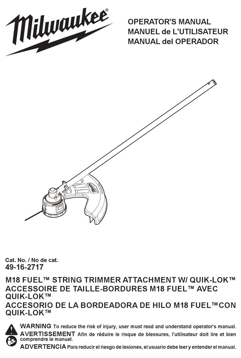 Milwaukee M18 FUEL QUIK-LOK Operator's manual