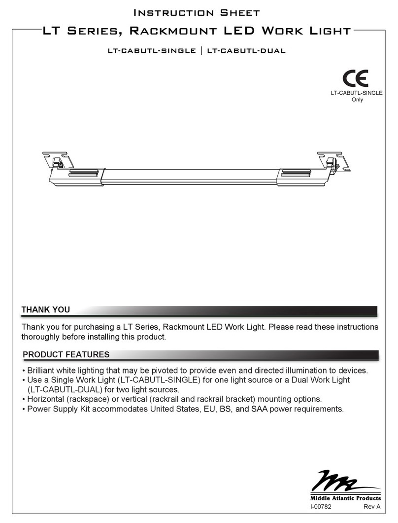 Middle Atlantic Products LT Series User manual