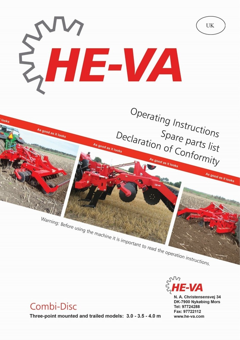 HE-VA Combi-Disc Series operating instructions