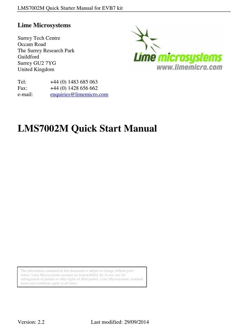Lime Microsystems EVB7 Quick start manual