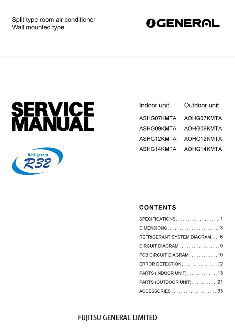 Fujitsu General ASHG07KMTA User manual