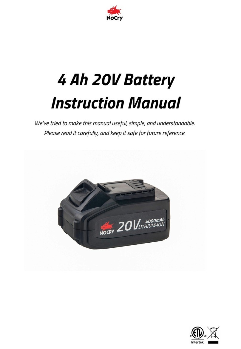 NOCRY NBP4.0Ah 20V instruction manual