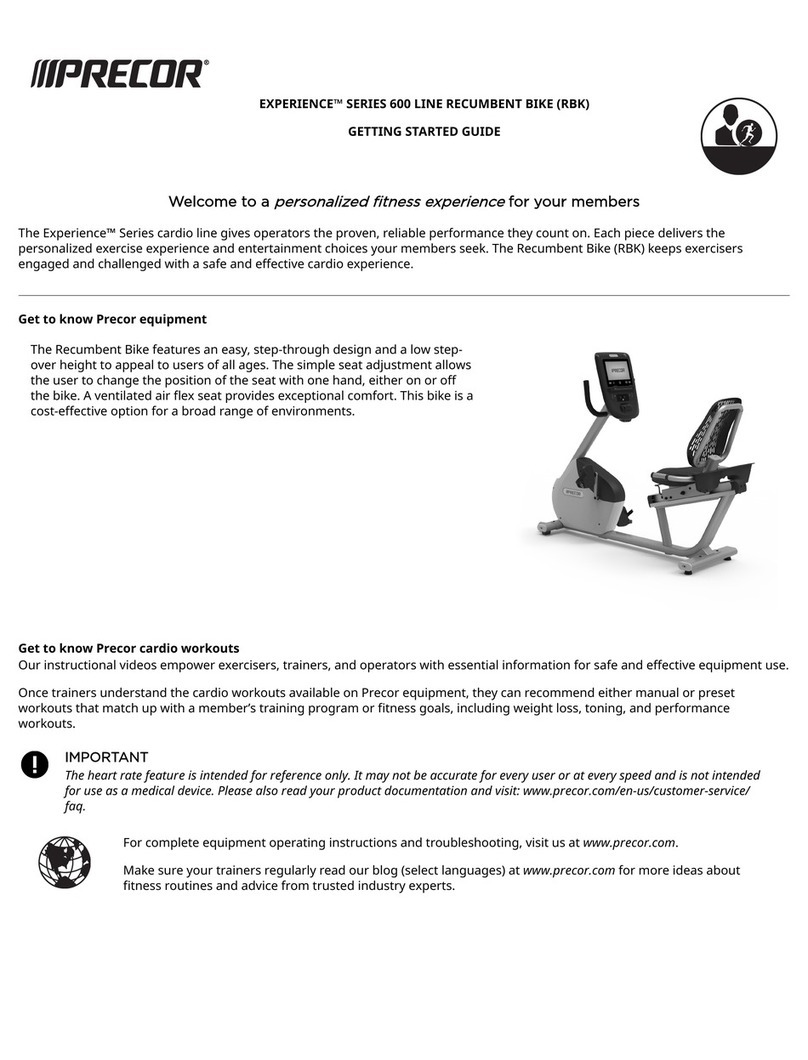 Precor Experience 600 Series User manual
