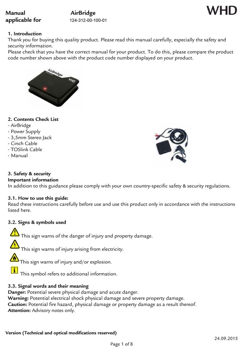 WHD AirBridge manual