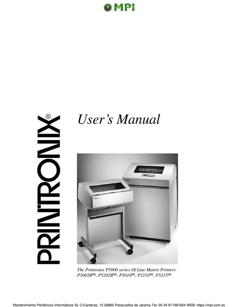 Printronix P5005B User manual