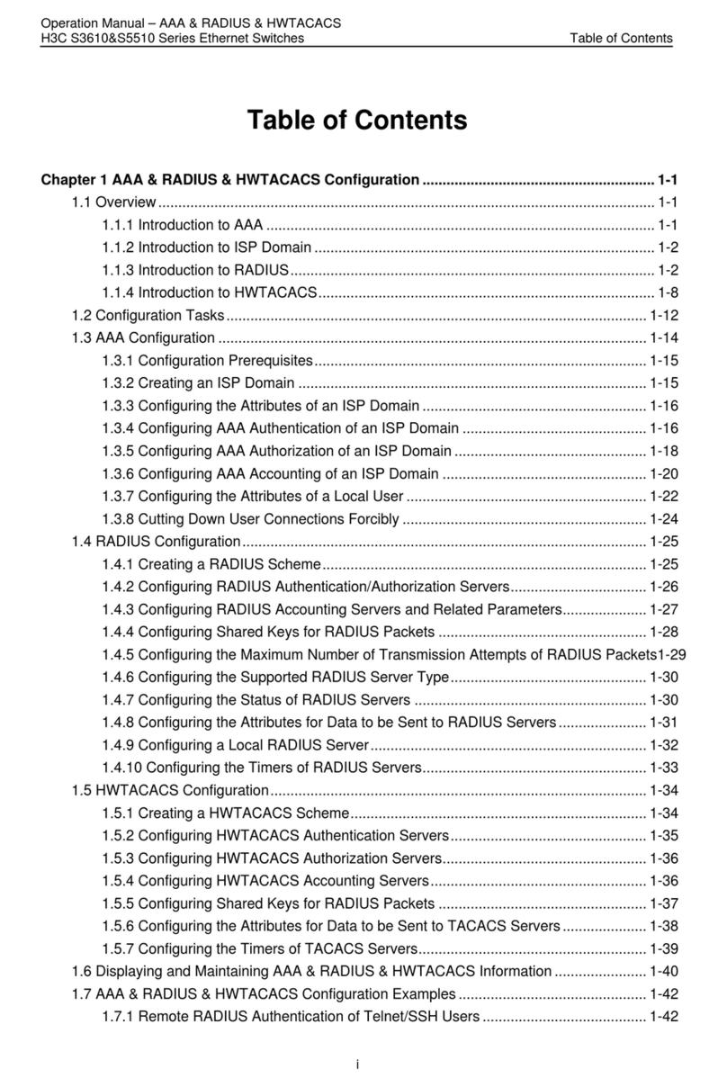 H3C S3610 Series User manual