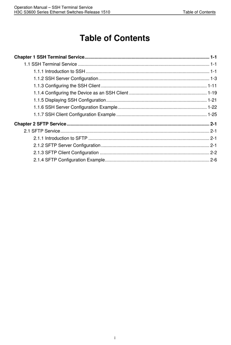 H3C H3C S3600 Series User manual